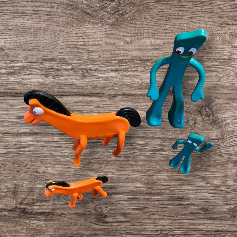 Gumby and Pokey Figurines -Lot of 4